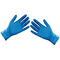 ASC - Guantes desechables de nitrilo- tamaño XL- sin polvo ni látex- 100 guantes (50 pares)